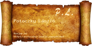 Potoczky László névjegykártya